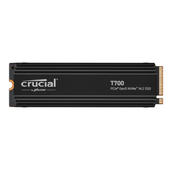 Crucial T700 1TB M.2 NVMe Gen5 with Heatsink NAND SSD