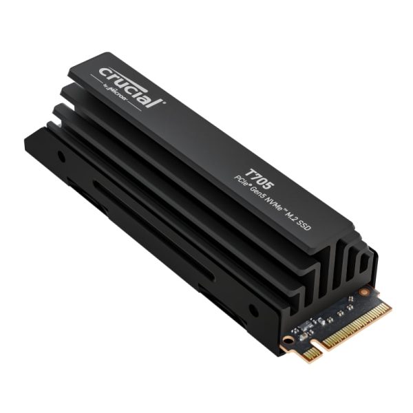 Crucial T705 1TB M.2 NVMe Gen5 with Heatsink NAND SSD - Image 2