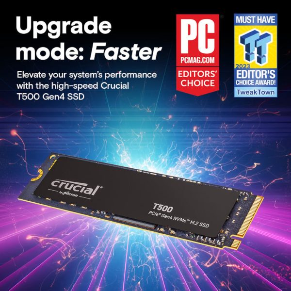 Crucial T500 1TB M.2 NVMe Gen4 NAND SSD - Image 8