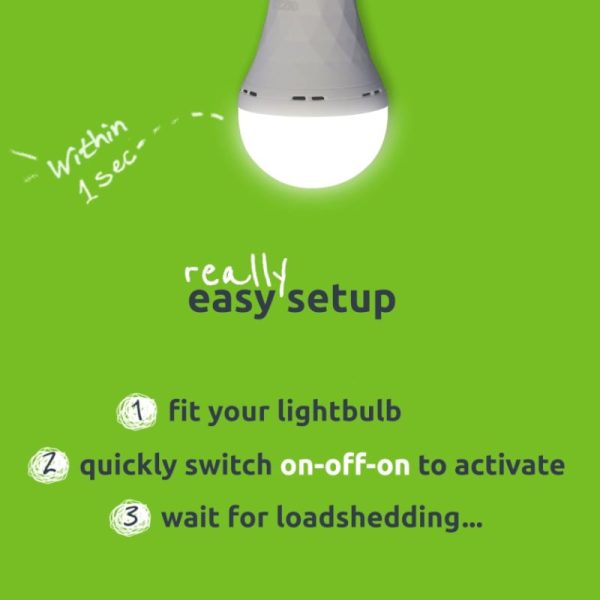 Gizzu Everglow Rechargeable Warm White Emergency LED Bulb - Bayonett - Image 6
