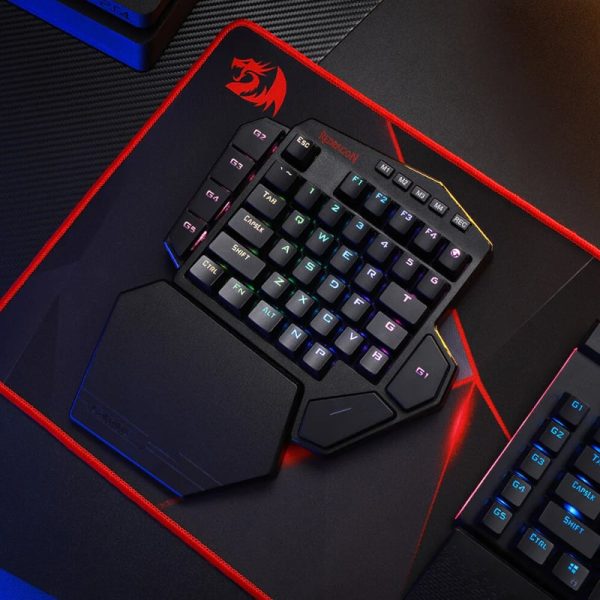 REDRAGON Diti Elite One-Handed RGB Wireless Mechanical Gaming Keyboard - Black - Image 3